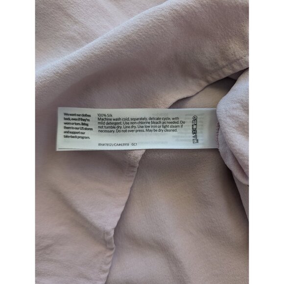 Eileen Fisher Silk Womens Top - Light Pink - Picture 3 of 4